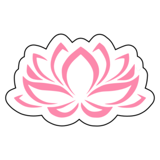 Lotus Flower Sticker (Pink)